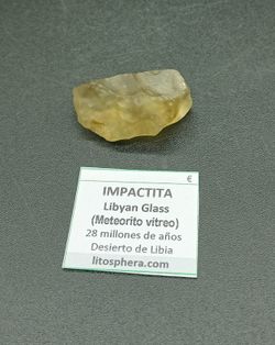 Libyan glass (Impactita) - Meteorito vítreo