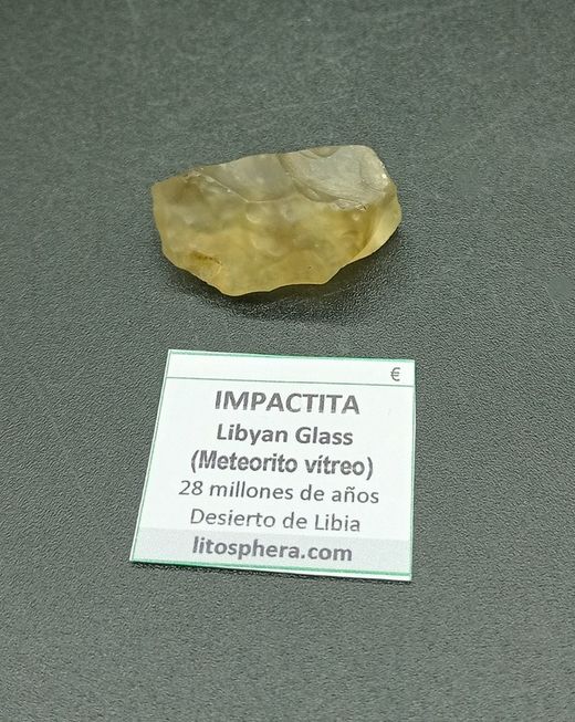 Libyan glass (Impactita) - Meteorito vítreo