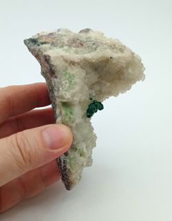 Malaquita sobre Calcita