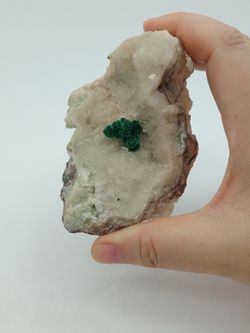 Malaquita sobre Calcita