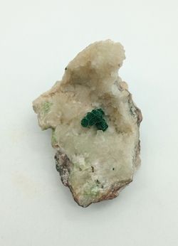 Malaquita sobre Calcita