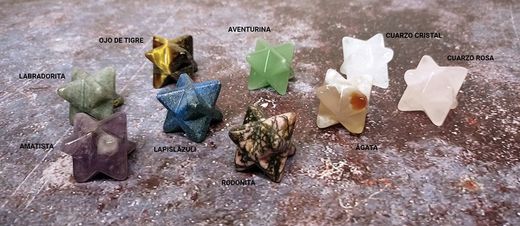 Merkaba en minerales varios