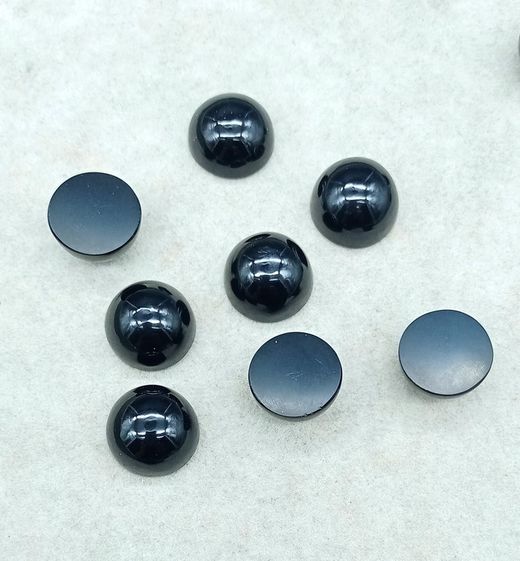 Omi "ombliguera" de obsidiana negra