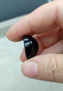 Omi "ombliguera" de obsidiana negra