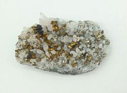 Calcopirita, Pirita y Cuarzo