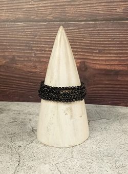 Pulsera Obsidiana 4mm lisa