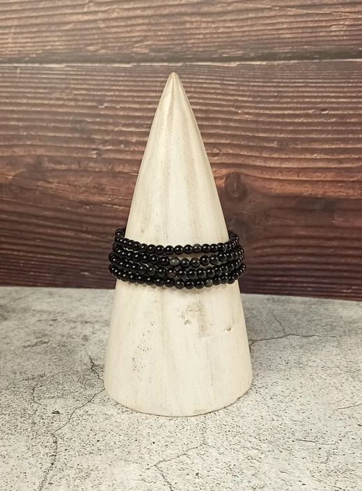 Pulsera Obsidiana 4mm lisa