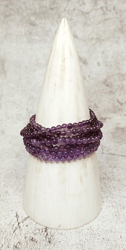 Pulsera Amatista bola 4mm