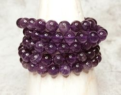 Pulsera Amatista bola 8mm