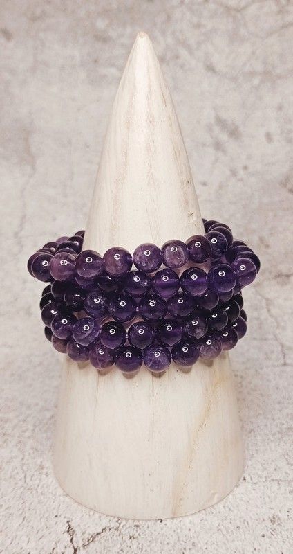 Pulsera Amatista bola 8mm