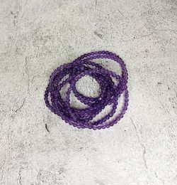 Pulsera Amatista. Tamaño de bola: 4 mm