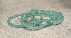Pulsera Amazonita facetada 4 mm