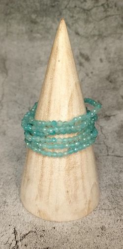 Pulsera Amazonita facetada 4 mm