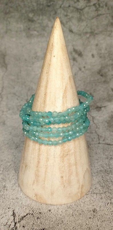 Pulsera Amazonita facetada 4 mm