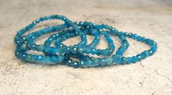 Pulsera Apatito facetada 4 mm