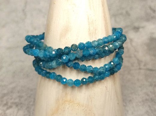 Pulsera Apatito facetada 4 mm
