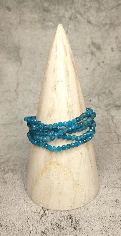 Pulsera Apatito facetada 4 mm