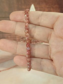 Pulsera bola 4mm de Rubelita