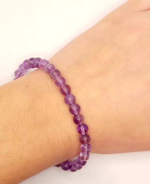 Pulsera bola 6mm de Amatista