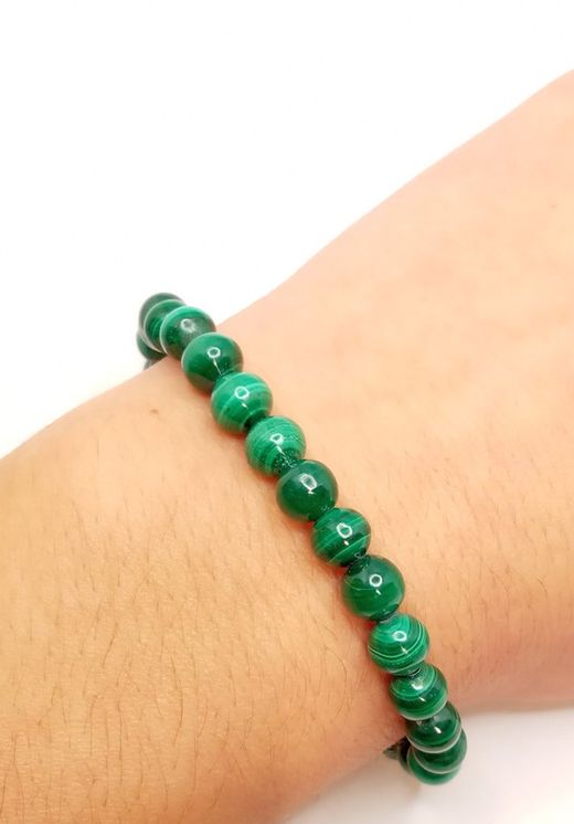 Pulsera bola 6mm de Malaquita