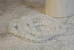 Pulsera de Selenita bola 6mm