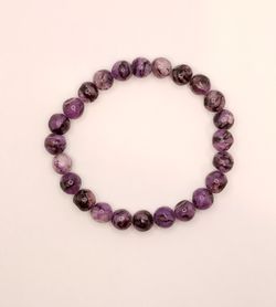 Pulsera bola 8mm de Charoita