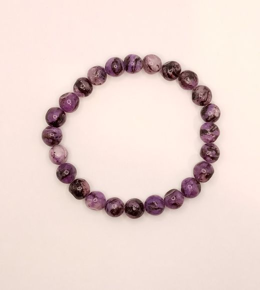 Pulsera bola 8mm de Charoita