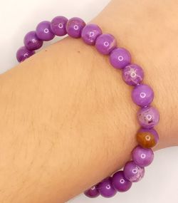 Pulsera bola 9mm de Fosfosiderita
