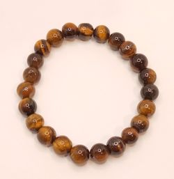 Pulsera Ojo de Tigre bola 8 mm