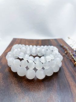 Pulsera bola 8mm de Selenita