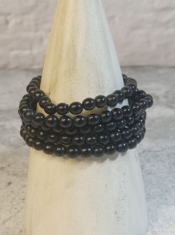 Pulsera de Azabache bola 6 mm