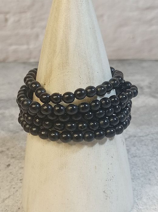 Pulsera de Azabache bola 6 mm