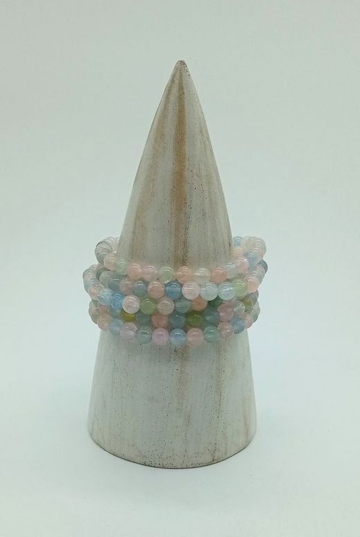 Pulsera de Berilo calidad extra en bola de 6 mm