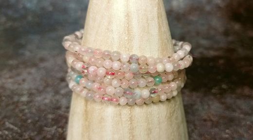 Pulsera de Berilo en bola de 4mm
