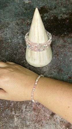 Pulsera de Berilo en bola de 4mm