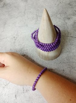 Pulsera de Fosfosiderita en bola de 4 mm