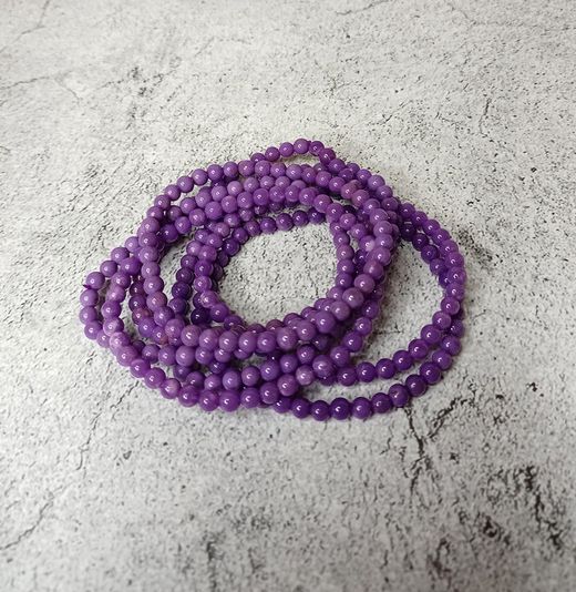 Pulsera de Fosfosiderita en bola de 4 mm