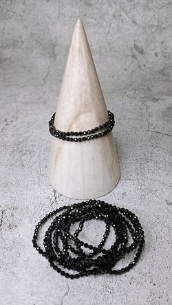 Pulsera de Espinela con cuentas facetadas de 4 mm