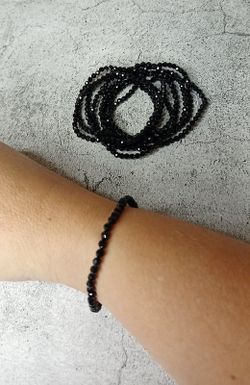 Pulsera de Espinela con cuentas facetadas de 4 mm