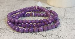 Pulsera de Fosfosiderita en bola pulida de 6 mm