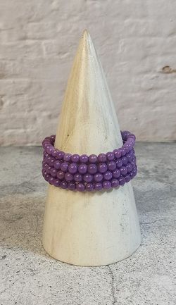 Pulsera de Fosfosiderita en bola pulida de 6 mm