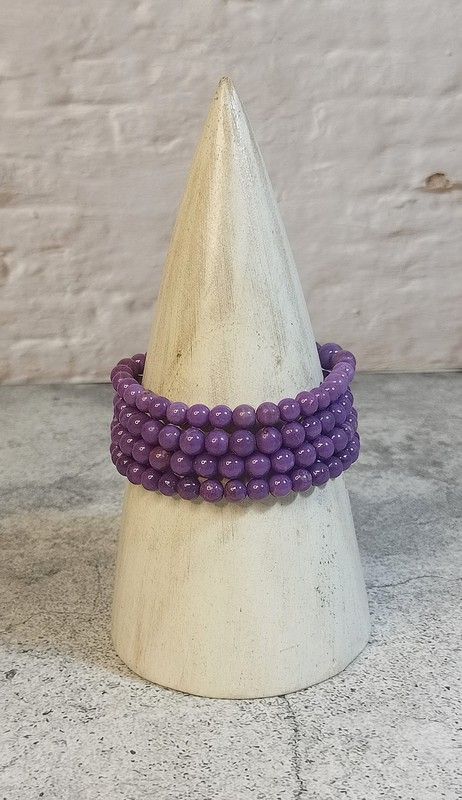 Pulsera de Fosfosiderita en bola pulida de 6 mm