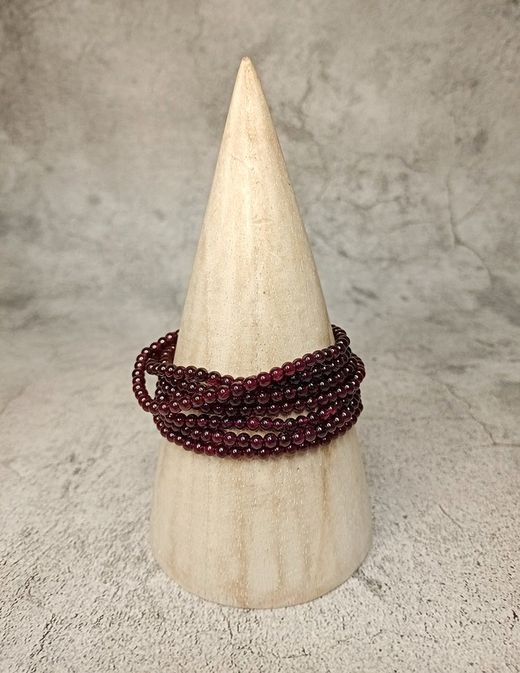 Pulsera de Granate de bola de 4mm.