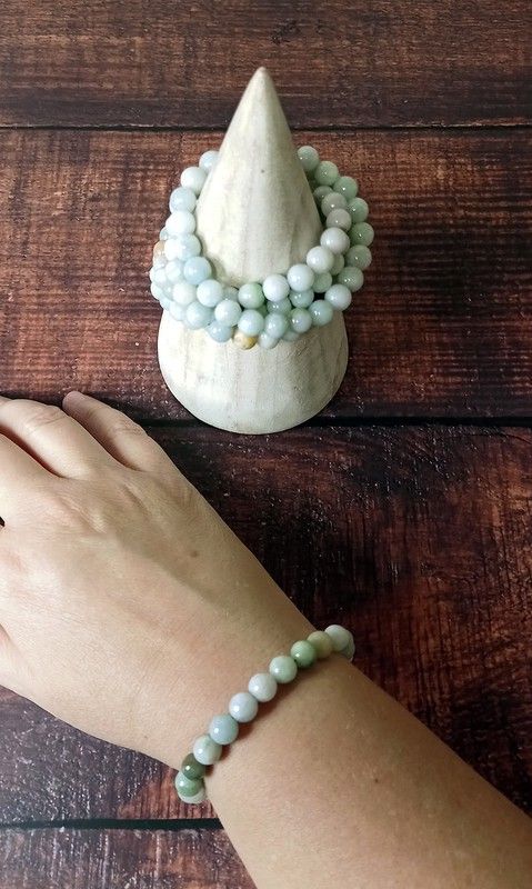 Pulsera de Jade en bola de 8mm