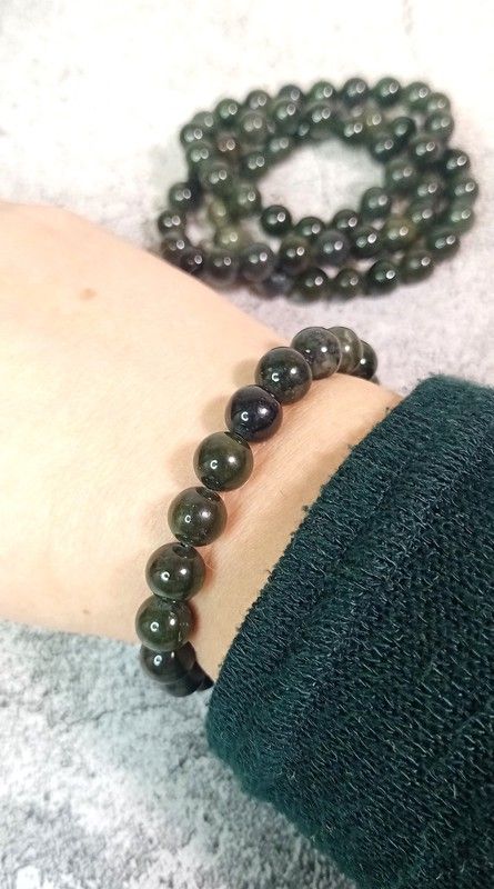 Pulsera de Jade Nefrita en bola de 8mm