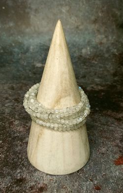 Pulsera de Piedra Luna de bola de 4mm