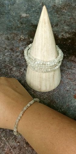 Pulsera de Piedra Luna de bola de 4mm