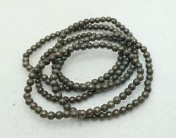 Pulsera de Pirita en bola de 4 mm