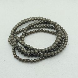 Pulsera de Pirita en bola de 4 mm