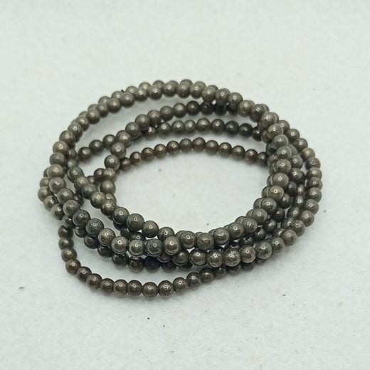 Pulsera de Pirita en bola de 4 mm